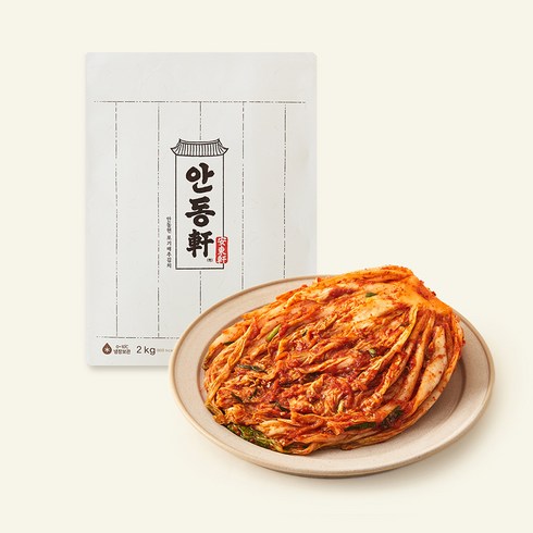 CJ제일제당 경상도식 안동헌 포기김치, 2kg, 1개