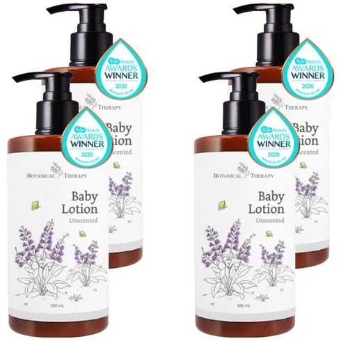 보타니컬테라피 베이비 로션 무향, 500ml, 4개