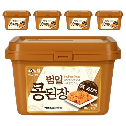범일 콩된장, 500g, 5개