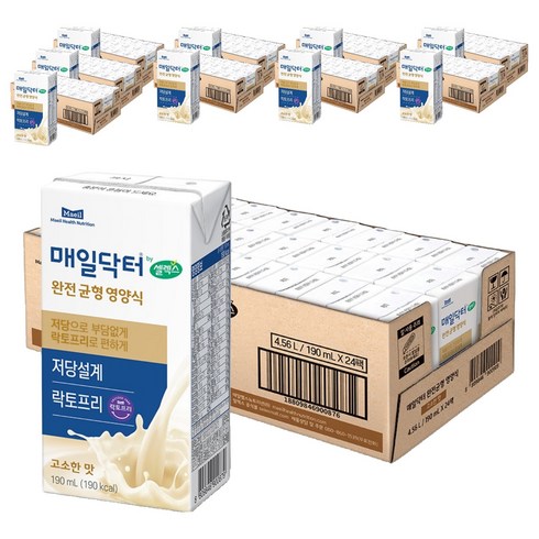 매일닥터 by셀렉스 완전균형영양식 고소한 맛, 190ml, 240개