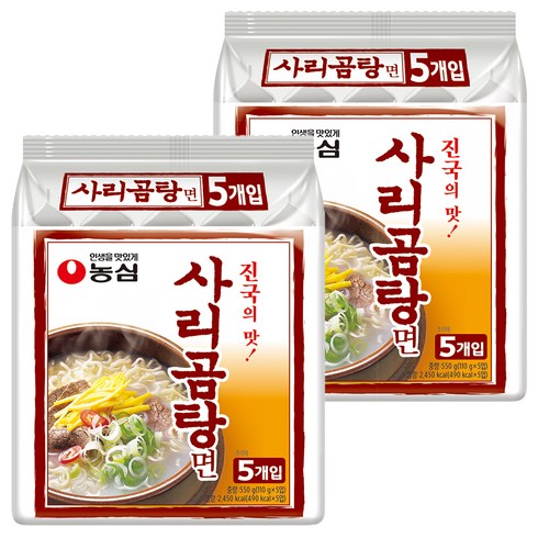 농심 사리곰탕면 110g, 10개