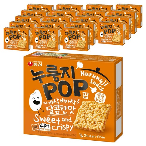농심 누룽지팝, 142g, 20개