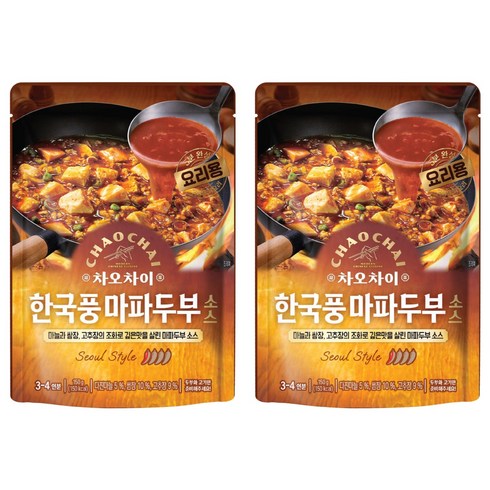차오차이 한국풍 마파두부 소스, 150g, 2개