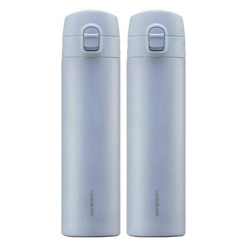 락앤락 데일리 슬림핏 원터치 텀블러, 블루, 400ml, 2개