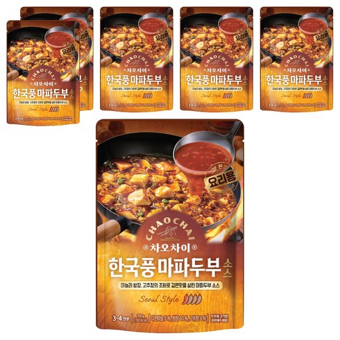 차오차이 한국풍 마파두부 소스, 150g, 6개
