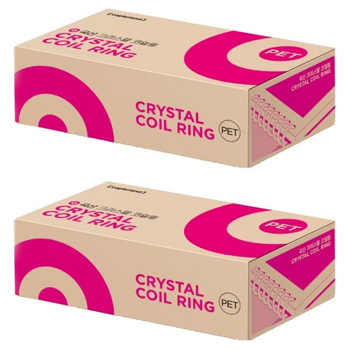 카피어랜드 3:1 PET 코일링 1kg 60개입, 16mm, 투명, 2세트