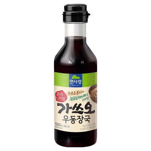 면사랑 프리미엄 가쓰오 우동장국, 500g, 1개