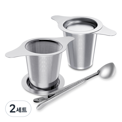 벨라쿠진 티 인퓨저 거름망 2p + 커피 스쿱, 2세트
