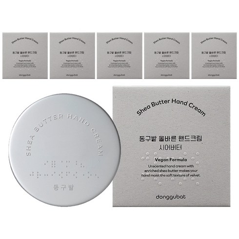 동구밭 올바른 핸드크림 시어버터, 60g, 6개
