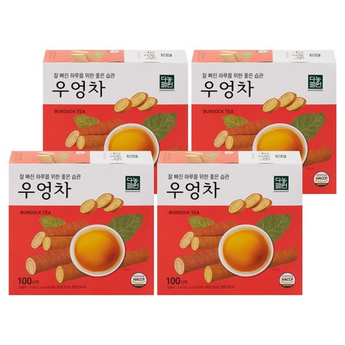 다농원 우엉차 티백, 1g, 100개입, 4개