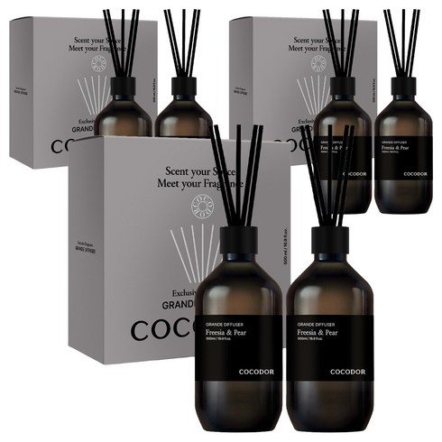 코코도르 그란데 디퓨저, 프리지아앤페어, 500ml, 6개