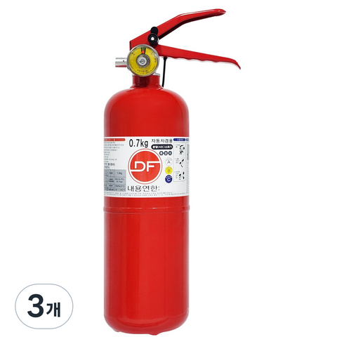 대동소방 ABC 분말형 소화기 가정용 자동차겸용, 0.7kg, 3개