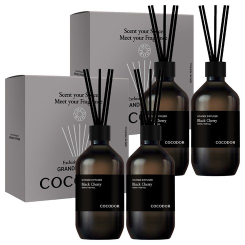 코코도르 그란데 디퓨저, 블랙체리, 500ml, 4개
