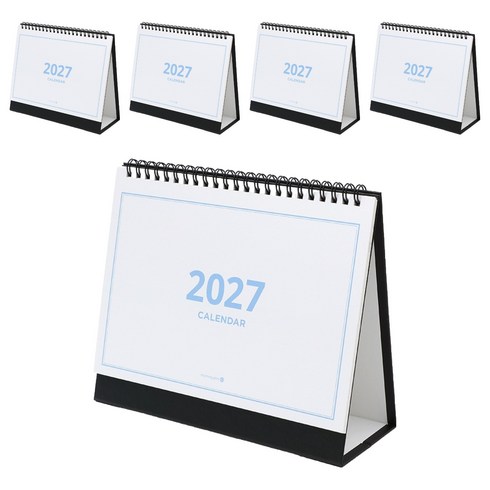 모닝글로리 2027 모닝 스탠딩 캘린더 중, 화이트, 5개