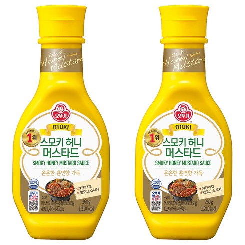 오뚜기 스모키 허니머스타드 소스, 260g, 2개