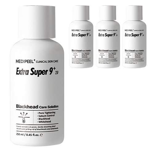 메디필 엑스트라 슈퍼 9 플러스 2.0 필링 토너, 250ml, 4개