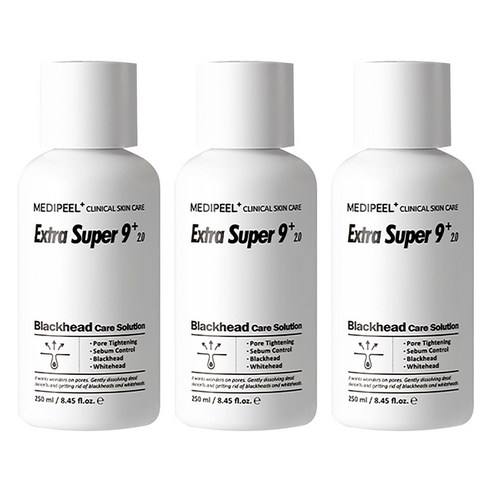 메디필 엑스트라 슈퍼 9 플러스 2.0 필링 토너, 250ml, 3개