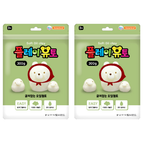 도너랜드 플레이유토 클레이, 300g, 아이보리