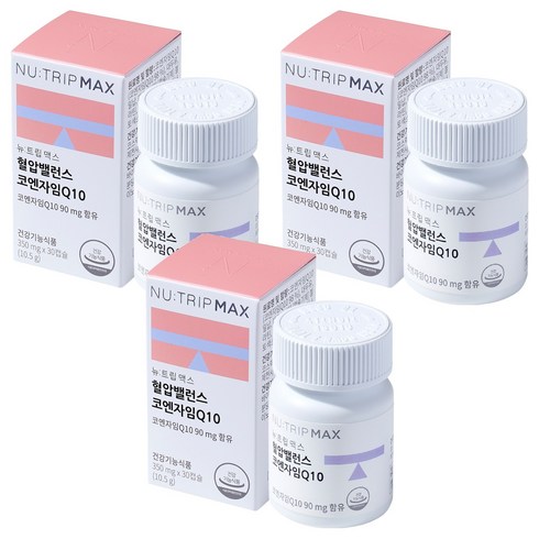 뉴트립 혈압밸런스 코엔자임Q10 350 mg, 3개, 30정