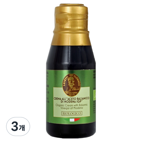 카사발사레나 유기농 발사믹 크림 IGP, 3개, 120ml