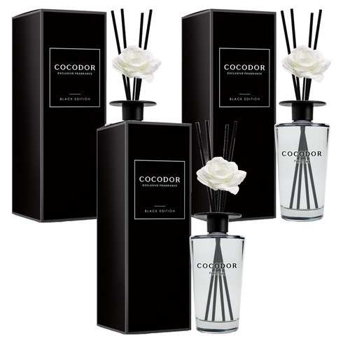 코코도르 블랙에디션 디퓨저, 편백, 500ml, 3개