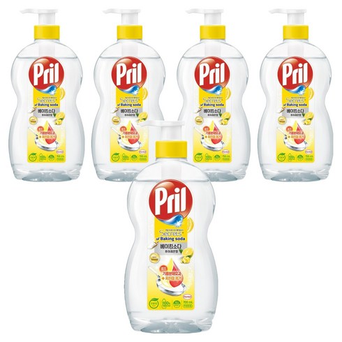 프릴 시크릿오브 베이킹소다 퓨어레몬향 주방세제, 700ml, 5개