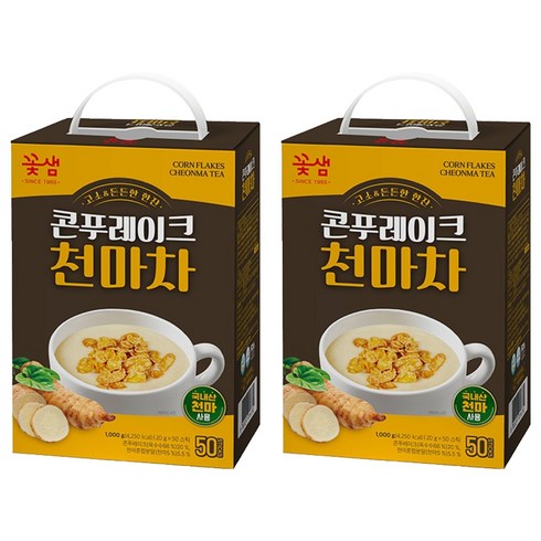 꽃샘 콘푸레이크 천마차, 20g, 50개입, 2개
