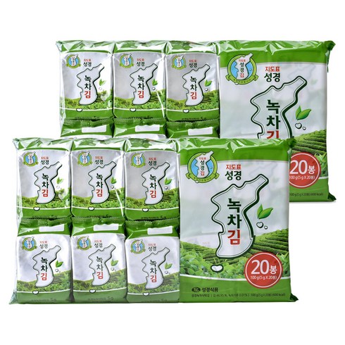 지도표성경 녹차식탁김, 5g, 40개