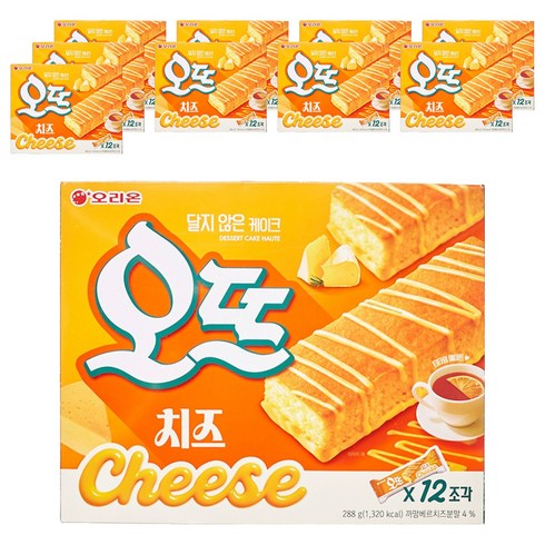 오리온 진한 디저트 케익 오뜨 치즈, 288g, 10개