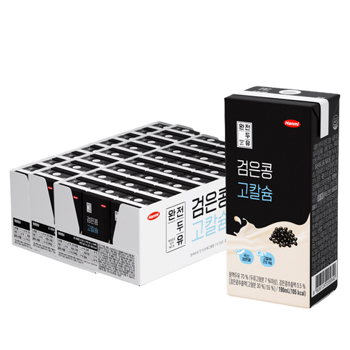 완전두유 검은콩 고칼슘, 190ml, 72개