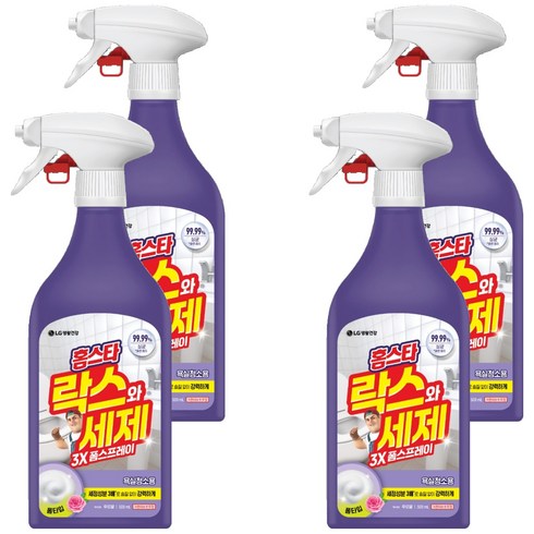 홈스타 락스와 세제 스프레이 후로랄, 4개, 500ml