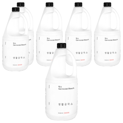 생활공작소 락스, 1.85L, 6개