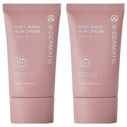 비더마틱 유아용 이지워시 썬크림 SPF50+ PA++++, 50ml, 2개