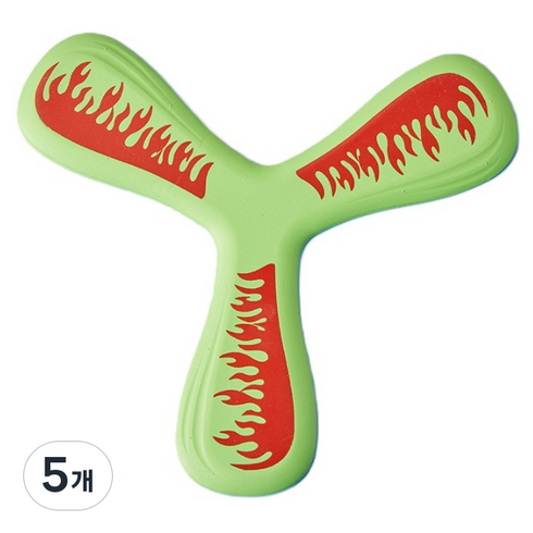 비투윈 프레이르 캠핑게임 스포츠 부메랑, 그린, 5개