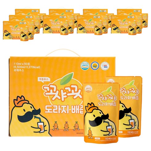 꼬샤꼬샤 도라지 배즙, 110ml, 500개