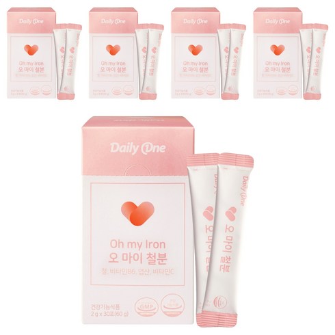 데일리원 오 마이 철분, 60g, 5개