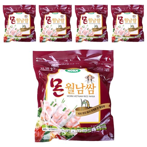 MORN 월남쌈 원형, 500g, 5개