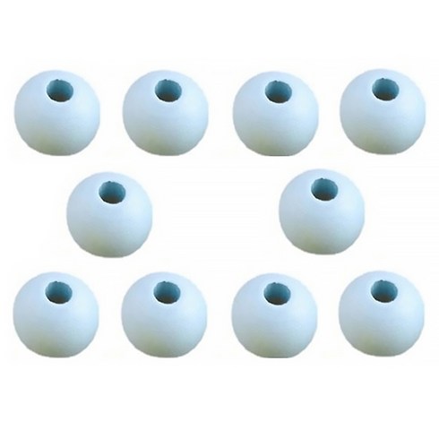 마다꾸미 우드비즈 DIY공예 나무구슬 12mm 10p, 하늘색(구슬), 1개