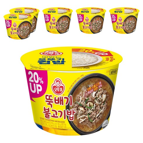 오뚜기 뚝배기 불고기밥 증량, 320g, 6개