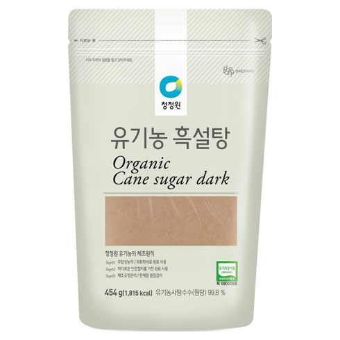 청정원 유기농 흑설탕, 454g, 1개