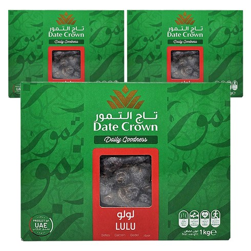 데이트크라운 루루 대추야자, 1kg, 3개
