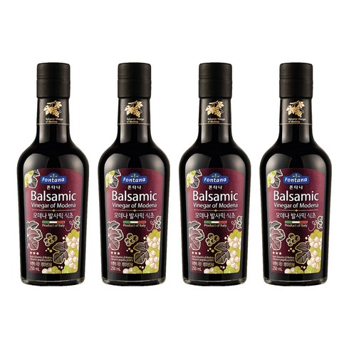 폰타나 모데나 발사믹 식초 실버라벨, 250ml, 4개