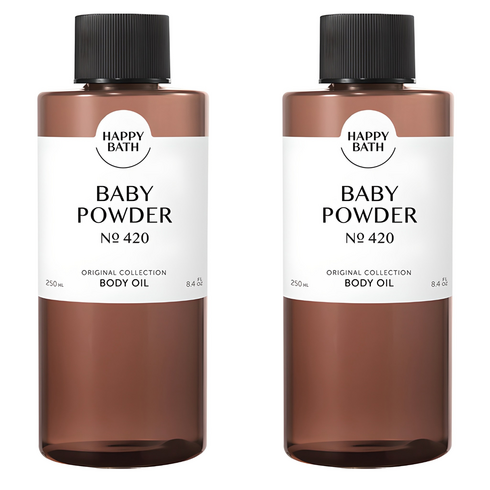 해피바스 오리지널 컬렉션 바디오일 베이비파우더, 250ml, 2개
