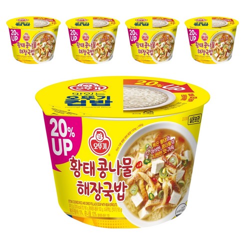 오뚜기 컵밥 황태 콩나물해장국밥, 301.5g, 5개