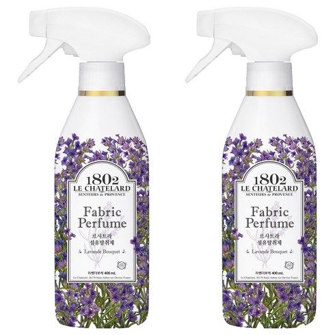 르샤트라1802 섬유탈취제 라벤더부케 본품, 400ml, 2개