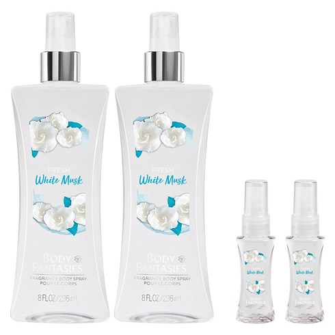 바디판타지 프레시 화이트 머스크 프레그런스 바디미스트 236ml + 29ml, 2세트