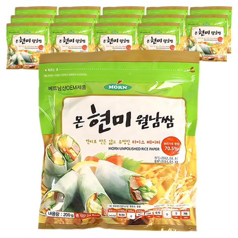 MORN 현미 월남쌈, 200g, 15개