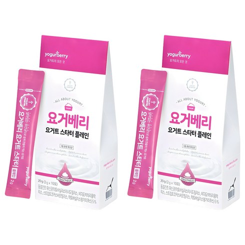 요거베리 스타터 플레인 요거트 파우더, 2g, 10개입, 2개