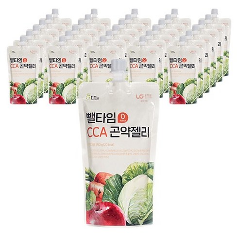 GRN 저칼로리 뺄타임 CCA 주스 식사대용 곤약젤리, 150g, 60개