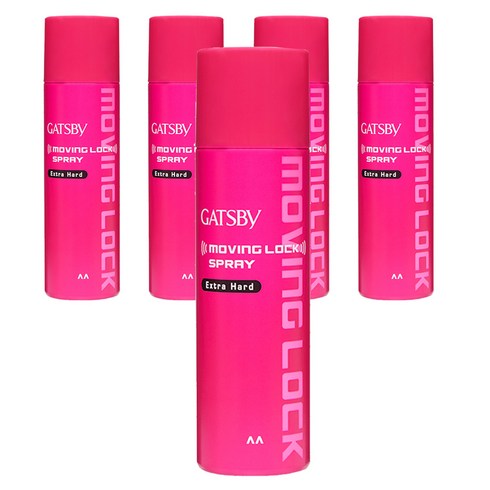 갸스비 무빙 락 엑스트라 하드 스프레이, 230ml, 5개